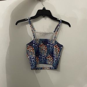 Crop top with cute design and colours